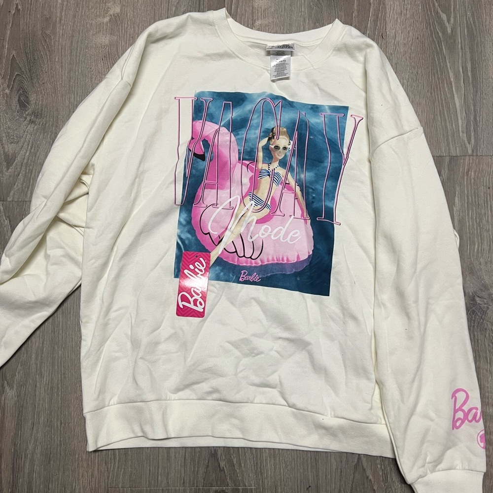 New Womens xl Barbie sweatshirts
